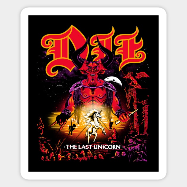 DIE LAST UNICORN Sticker by CappO